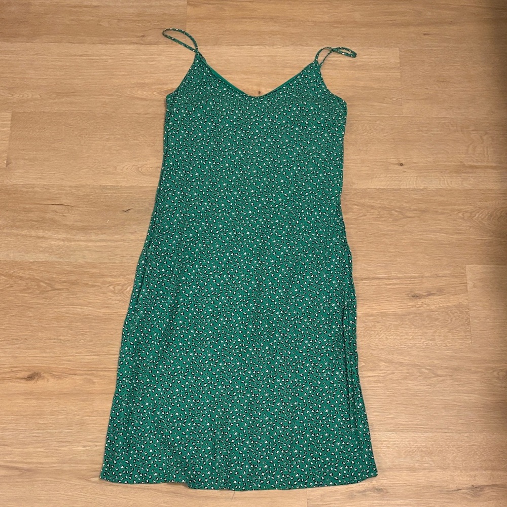 One Clothing Teal Floral Midi Dress
